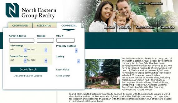 North Eastern Group Realty website