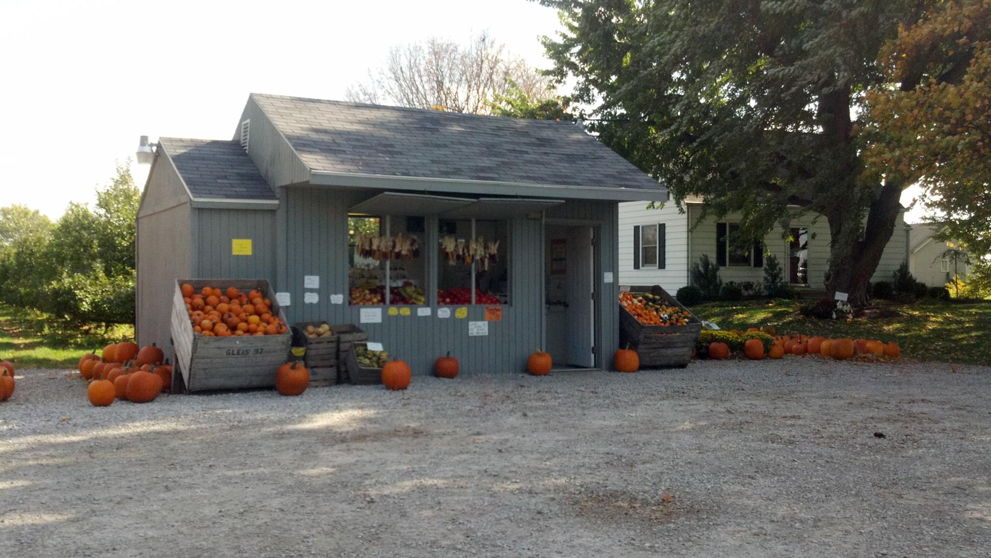 Pumpkin stand