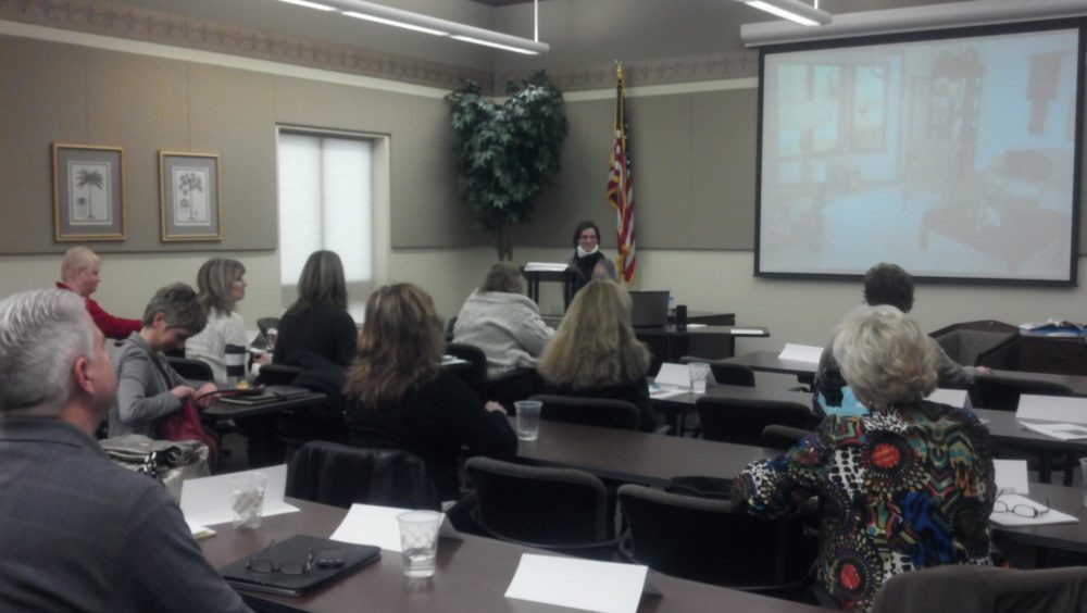 Featured image for North Eastern Group Realty agents Gina Zimmerman and Jodi Skowronek teach IPFW staging class.