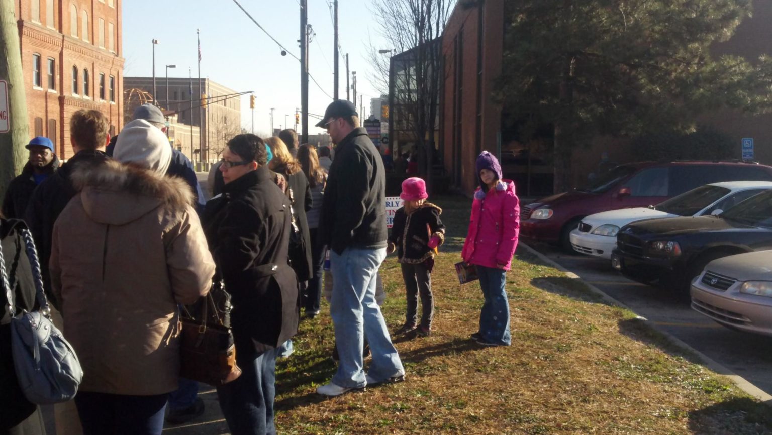 Long Lines for Final Day of Early Voting in Fort Wayne, IN North