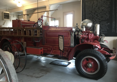Antique fire engine.