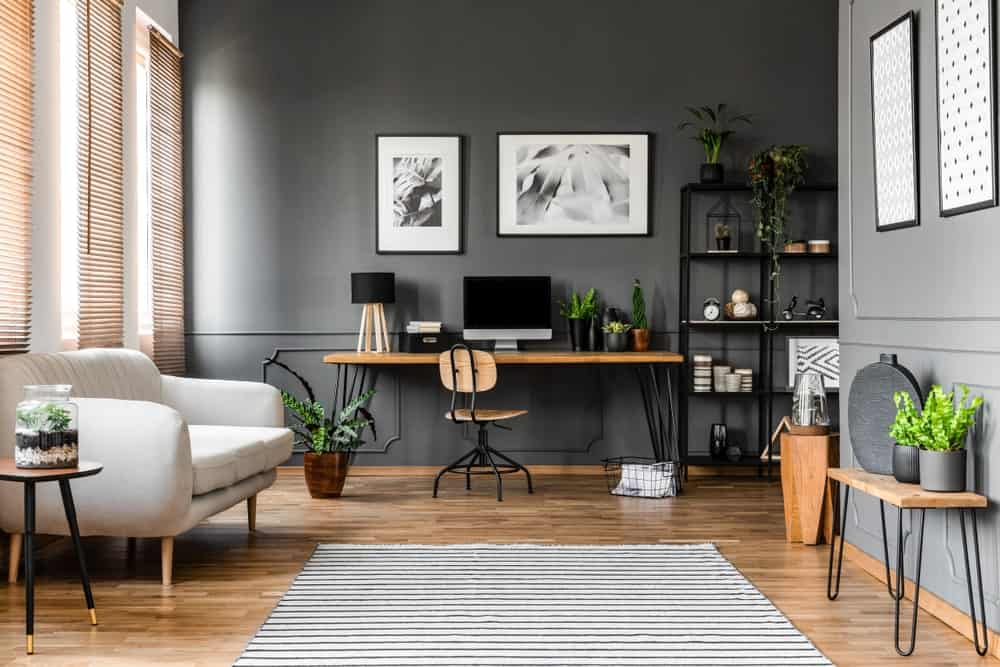 Featured image for 25 of the Best Gray Paint Color Options for Home Offices